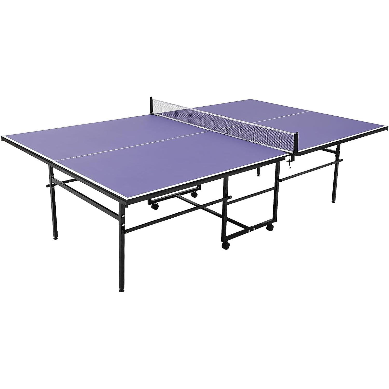 8 ft Portable Ping Pong Table， - Table Tennis Net Set ulasan dan harga