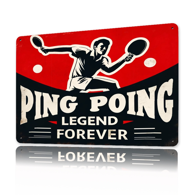 Vintage Pong Legend Metal Tin  - Table Tennis History ulasan dan harga