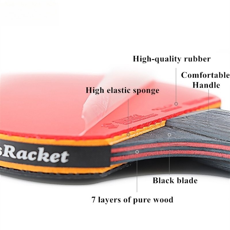 6‑Star Table Tennis Racket Set - Table Tennis History ulasan dan harga