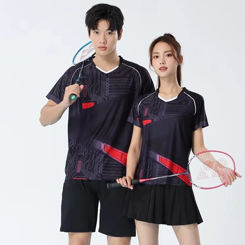 Men Badminton T-shirts Quick D - Table Tennis Jersey ulasan dan harga