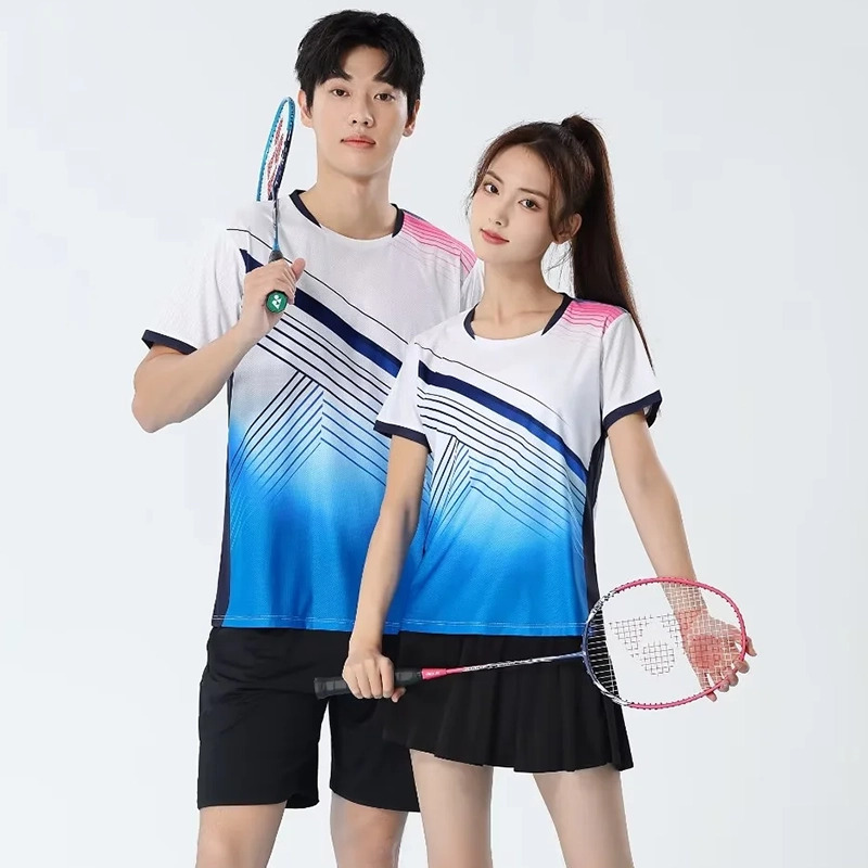 Men Badminton T-shirts Quick D - Table Tennis Jersey ulasan dan harga