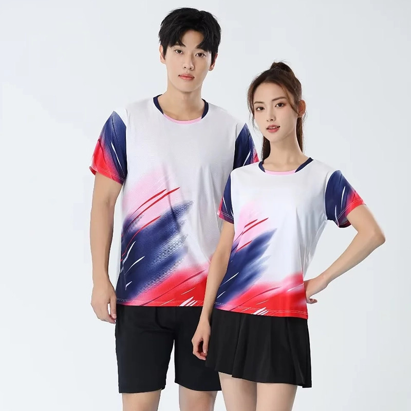 Men Badminton T-shirts Quick D - Table Tennis Jersey ulasan dan harga