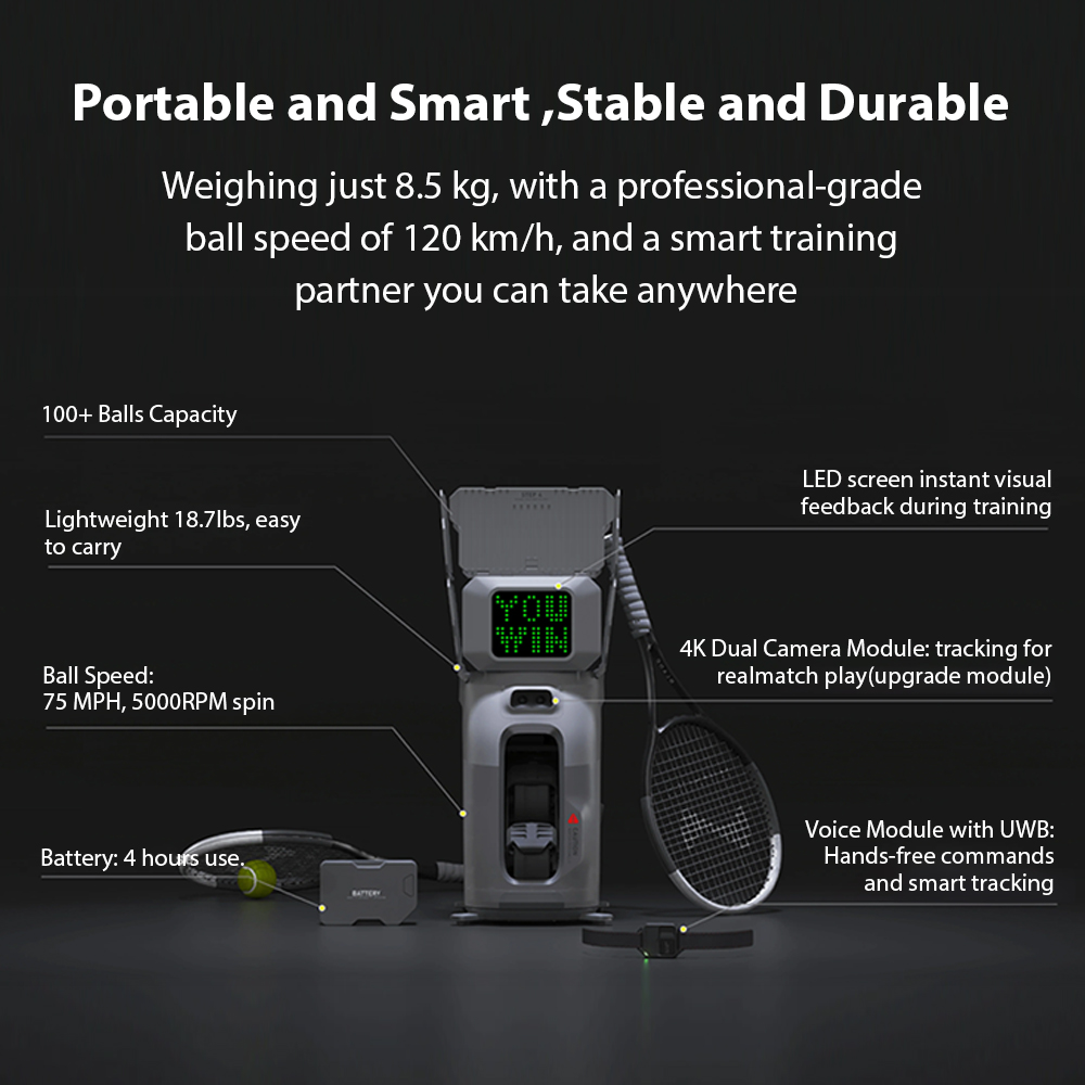 2026 New Design AI Tenniix Ten - Robot Ball Machine ulasan dan harga