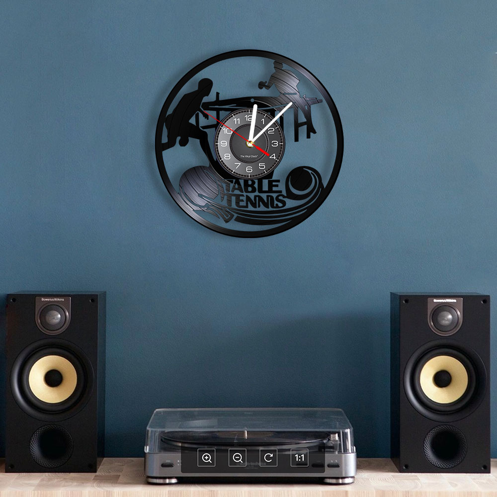 Table Tennis Wall Clock Table  - Table Tennis History ulasan dan harga