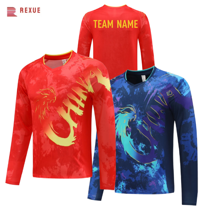China Dragon Long Sleeve Table - Table Tennis Jersey ulasan dan harga