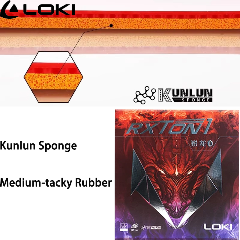 LOKI Table Tennis Rubber Sheet - Table Tennis Training ulasan dan harga