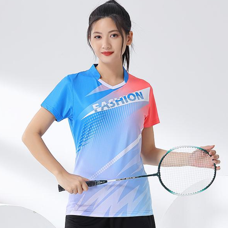 Women Badminton Shirt Print Go - Table Tennis Jersey ulasan dan harga