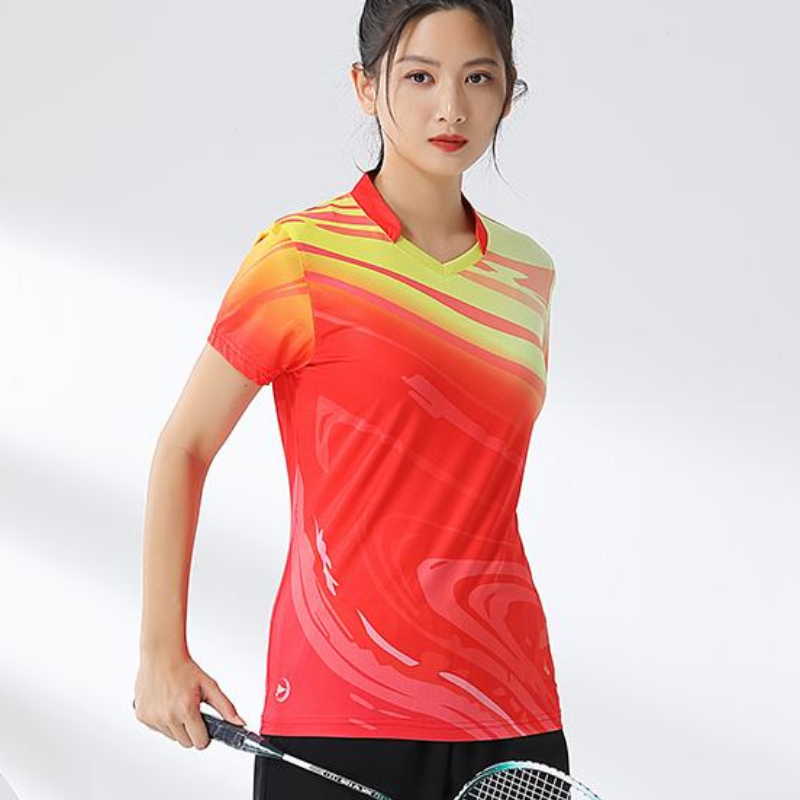 Women Badminton Shirt Print Go - Table Tennis Jersey ulasan dan harga
