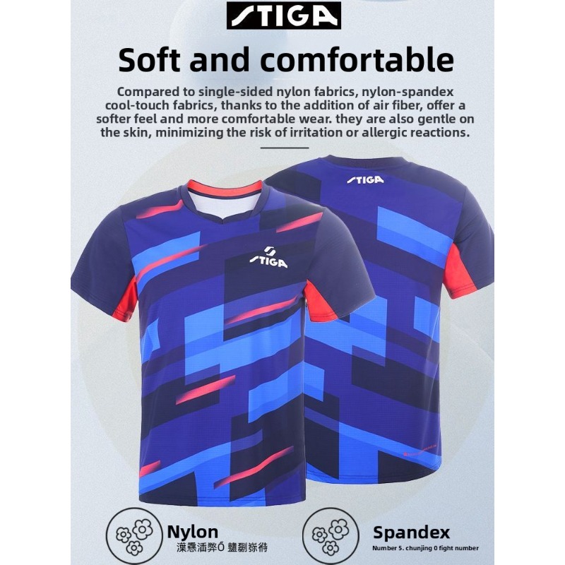 Stika table tennis jersey men' - Table Tennis Jersey ulasan dan harga
