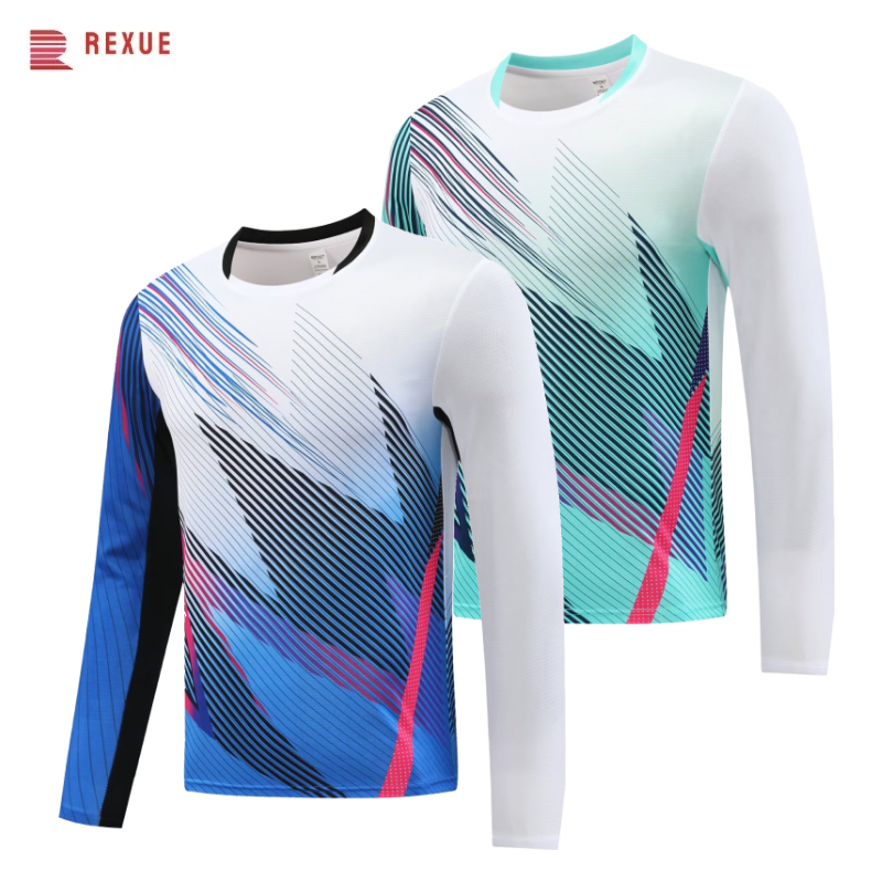 Long Sleeve Badminton Shirt Un - Table Tennis Jersey ulasan dan harga