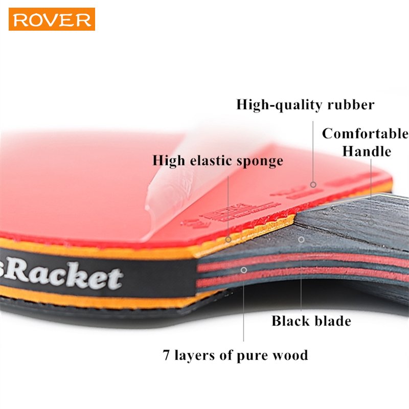 6 Star Table Tennis Racket 2PC - Table Tennis History ulasan dan harga